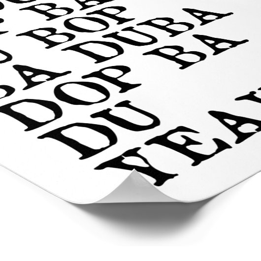 Mmmbop Funny Song Lyric Mauer Kunstdruckerei Poster (Ecke)