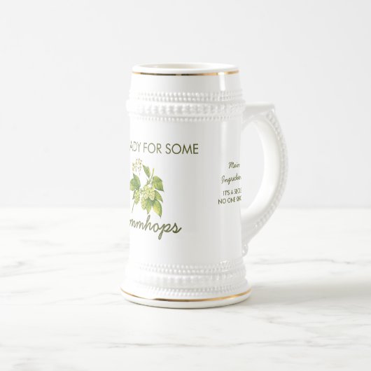 Mmmhops IPA Bier Stein Bierglas (VorderseiteRechts)