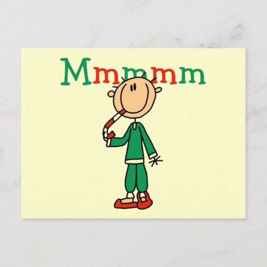 Mmmm Candy Canes Tshirts und Geschenke Postkarte (Vorderseite)