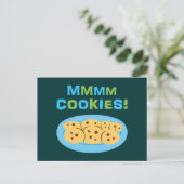 Mmmm Cookies! Postkarte (Stehend Vorderseite)
