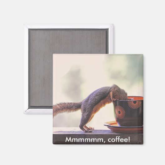 Mmmm, Kaffee! Magnet (Vorderseite/Rückseite)