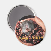 Mmmm... KAFFEE !! Magnet (Vorderseite/Rückseite)