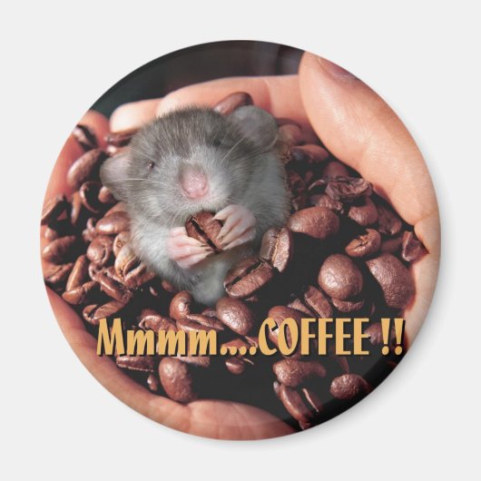 Mmmm... KAFFEE !! Magnet (Vorne)
