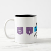 Mmmm Kaffee Zweifarbige Tasse (Links)