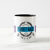 Mmmm Kaffee Zweifarbige Tasse (Mittel)