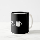 Mmmm… Kaffee Zweifarbige Tasse (VorderseiteRechts)