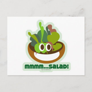 Mmmm Salad Postkarte