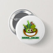 Mmmm Salat Button (Vorne & Hinten)