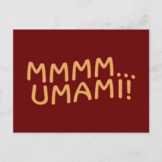 Mmmm Umami Postkarte (Vorderseite)