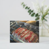 Mmmmm, Meatloaf! Rezept-Karte Postkarte (Stehend Vorderseite)