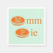 Mmmmm Pie (Erntedank) Serviette (Vorderseite)