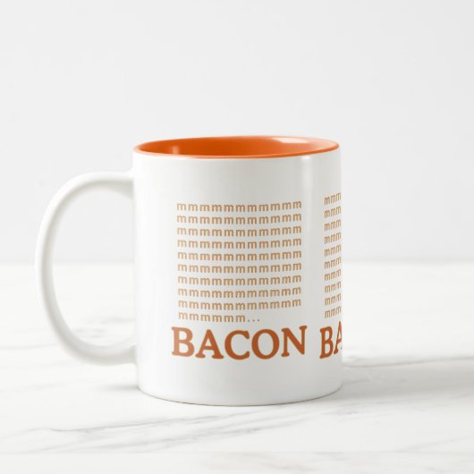 mmmmmmm.. BACON Zweifarbige Tasse (Links)