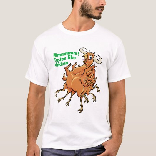 Mmmmmmmm Huhn T-Shirt (Vorderseite)