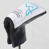 MMNH blaue Elefant-Putter-Abdeckung Golf Headcover (3/4 Vorderseite)