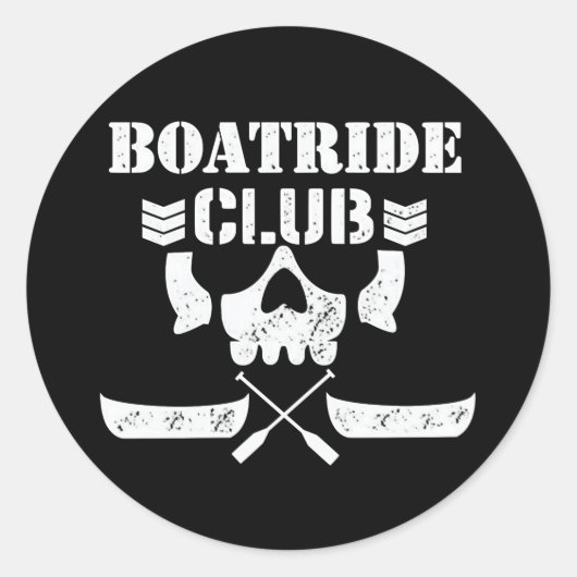 MMOM BOATRIDE CLUB-Aufkleber Runder Aufkleber (Vorderseite)