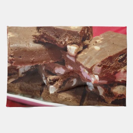 Mmomcherrymarshmallowfuge Geschirrtuch (Horizontal)