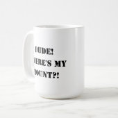 MMORPG Dragon | Klassischer Gamer Geek Rite of Pas Kaffeetasse (Vorderseite Links)