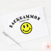 MMS: Backgammon Rechteckiger Aufkleber (Umschlag)