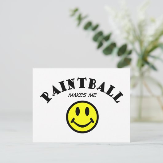 MMS: Paintball Postkarte (Stehend Vorderseite)