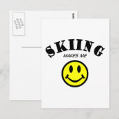 MMS: Skifahren Postkarte (Vorne/Hinten)