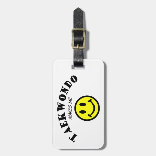 MMS: Taekwondo Gepäckanhänger (Vorderseite vertikal)