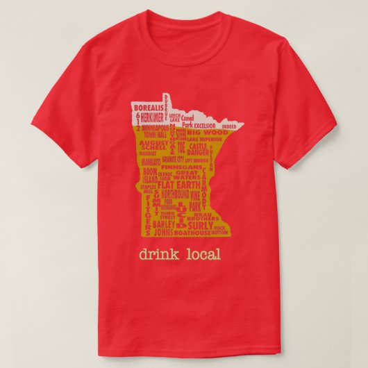 MN Drink Local T T-Shirt (Design vorne)