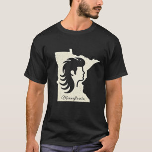 Mn Hat Trick Helden Herren Minnesota Hockey Haare T-Shirt