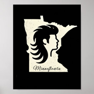 Mn Hat Trick Heroes Herren Minnesota Hockey Haare Poster