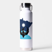 MN Loon Rising - MN Staatsflagge Trinkflasche (Vorne)