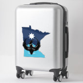 MN Loon Rising - MN State flag Aufkleber (Koffer)