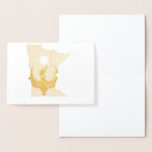 MN Loon Rising - MN State flag Folienkarte (Anzeige)