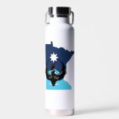 MN Loon Rising - MN State flag Trinkflasche (Vorne)