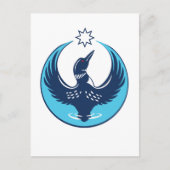 MN Loon Rising Postkarte (Vorderseite)