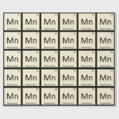 Mn - Mayonnaise Condition Chemistry Periodic Table Geschenkpapier (Flach)