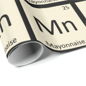 Mn - Mayonnaise Condition Chemistry Periodic Table Geschenkpapier (Rolleneckpunkt)