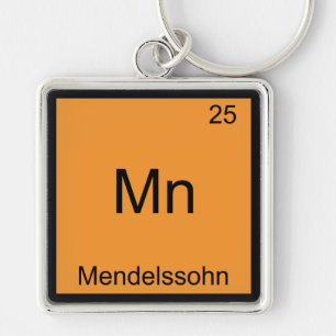 Mn - Mendelssohn Funny Chemistry Element Symbol Schlüsselanhänger