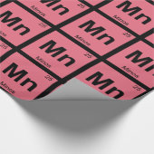 Mn - Minos Griechisches Chemie - Periodisches Symb Geschenkpapier (Ecke)