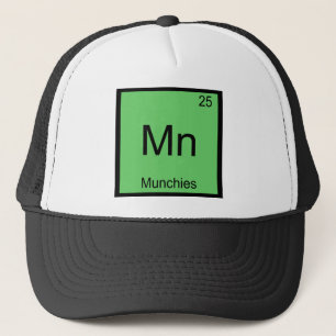 Mn - Munchies Lustiges Chemie-Element-Symbol-T-Shi Truckerkappe