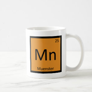 Mn - Münster Cheese Chemistry Periodic Table Kaffeetasse