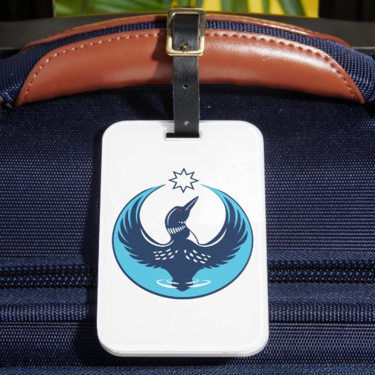 MN Rebel Loon Rising Luggage Tag Gepäckanhänger (Vorderseite Insitu 2)
