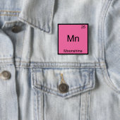 Mn - Schwarzbrenner Lustiges Chemie-Element-Symbol Button (Beispiel)
