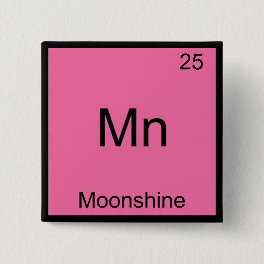 Mn - Schwarzbrenner Lustiges Chemie-Element-Symbol Button (Vorderseite)