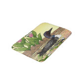 MN Staat Bird Blume Loon Lady Slipper Badematte (Schrägansicht)