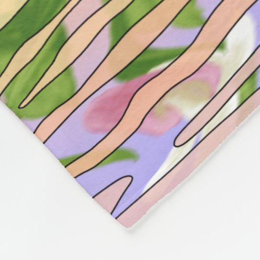 MN Staat Bird Blume Loon Lady Slipper Fleecedecke (Ecke)