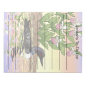 MN Staat Bird Blume Loon Lady Slipper Notizblock (Vorderseite)