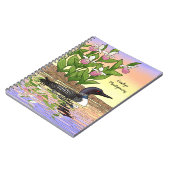 MN Staat Bird Blume Loon Lady Slipper Notizblock (Linke Seite)