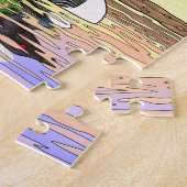 MN Staat Bird Blume Loon Lady Slipper Puzzle (Seite)