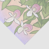 MN Staat Bird Blume Loon Lady Slipper Seidenpapier (Detail)