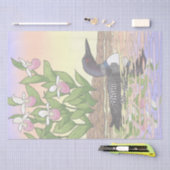 MN Staat Bird Blume Loon Lady Slipper Seidenpapier (Handwerk)