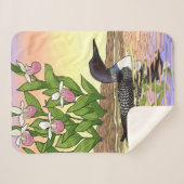 MN Staat Bird Blume Loon Lady Slipper Sherpadecke (Vorderseite (Horizontal))